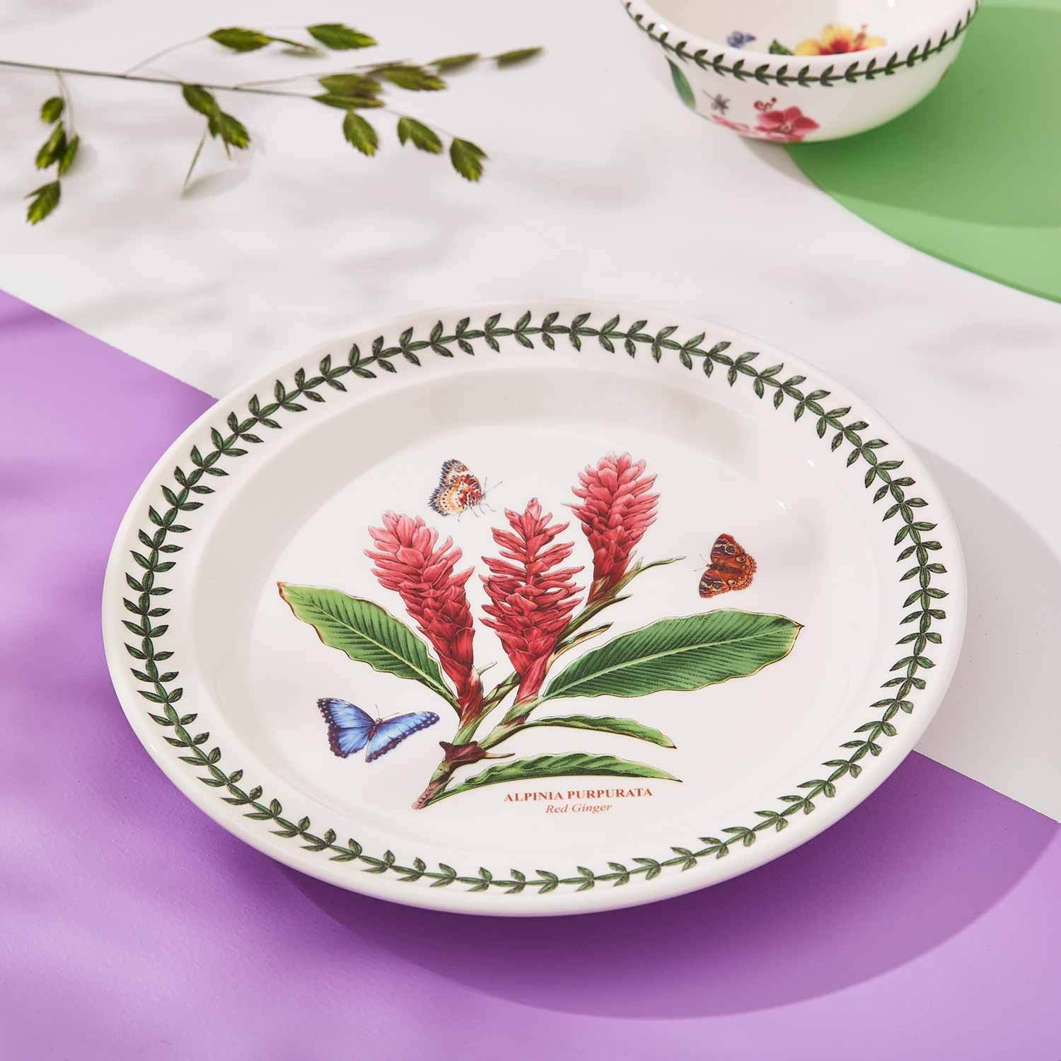 Portmeirion Exotic Botanic Garden - 21.5cm Entrée Plate (S/6) Assorted motifs