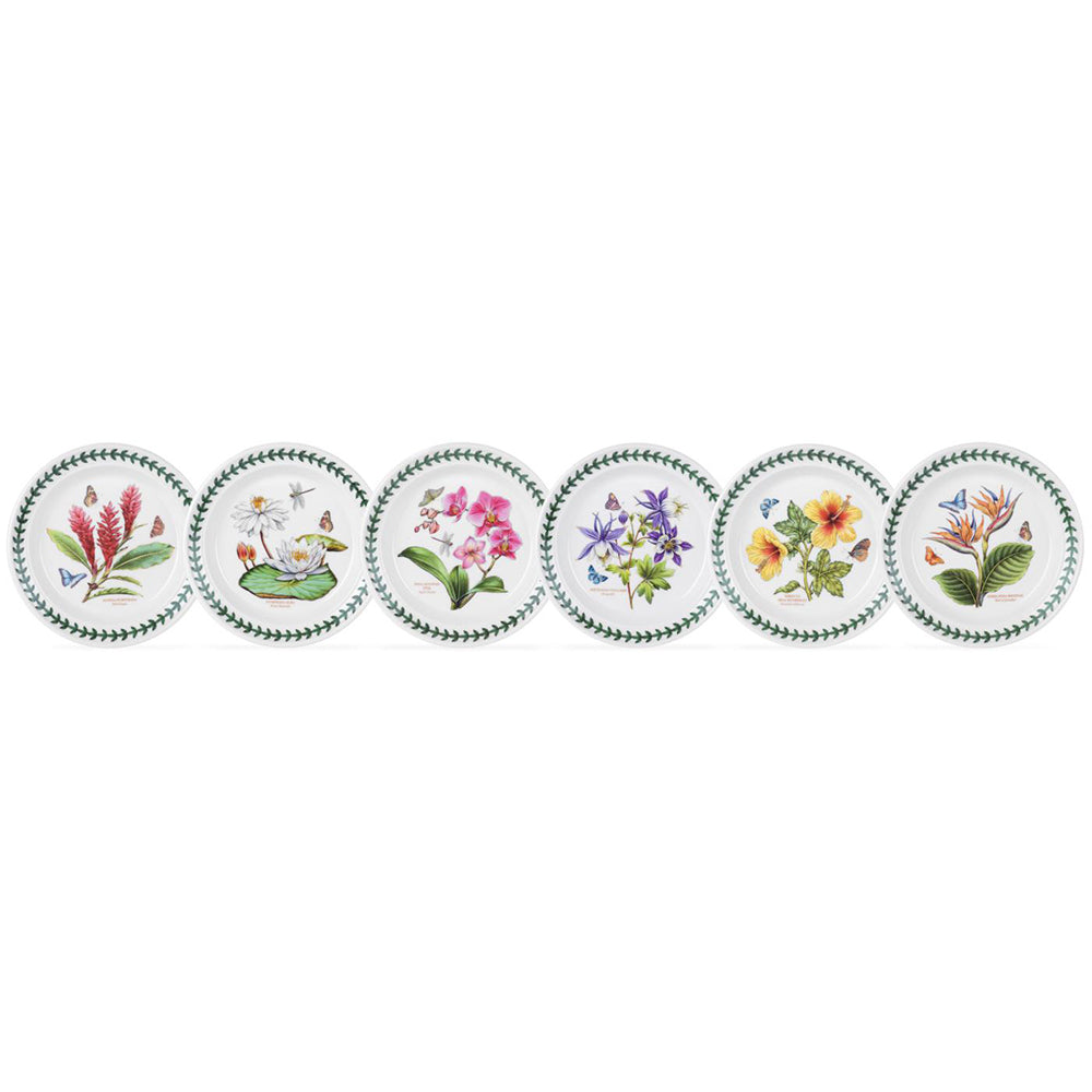 Portmeirion Exotic Botanic Garden - 18.5cm Bread & Butter Plate (S/6) Assorted motifs
