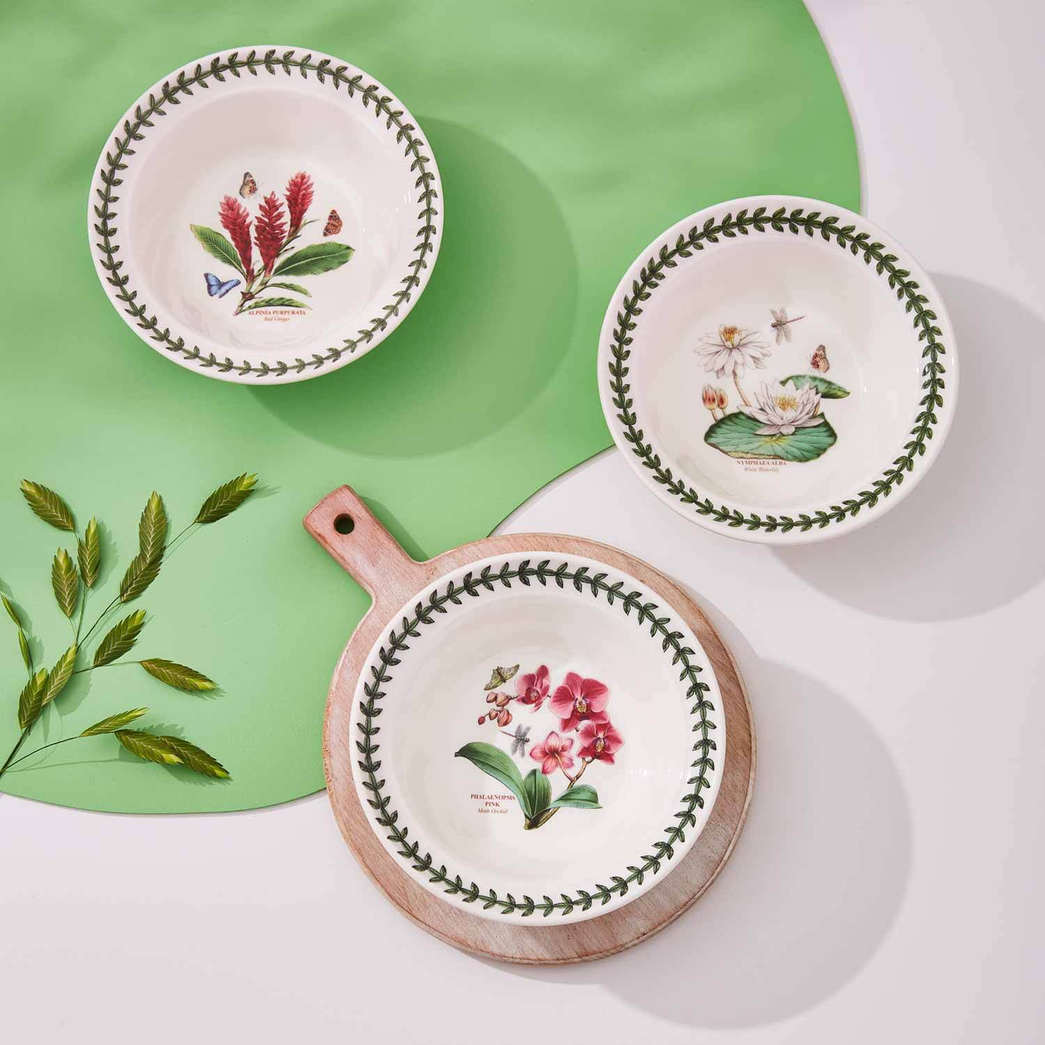 Portmeirion Exotic Botanic Garden - 16.25cm Oatmeal Bowl (S/6) Assorted motifs