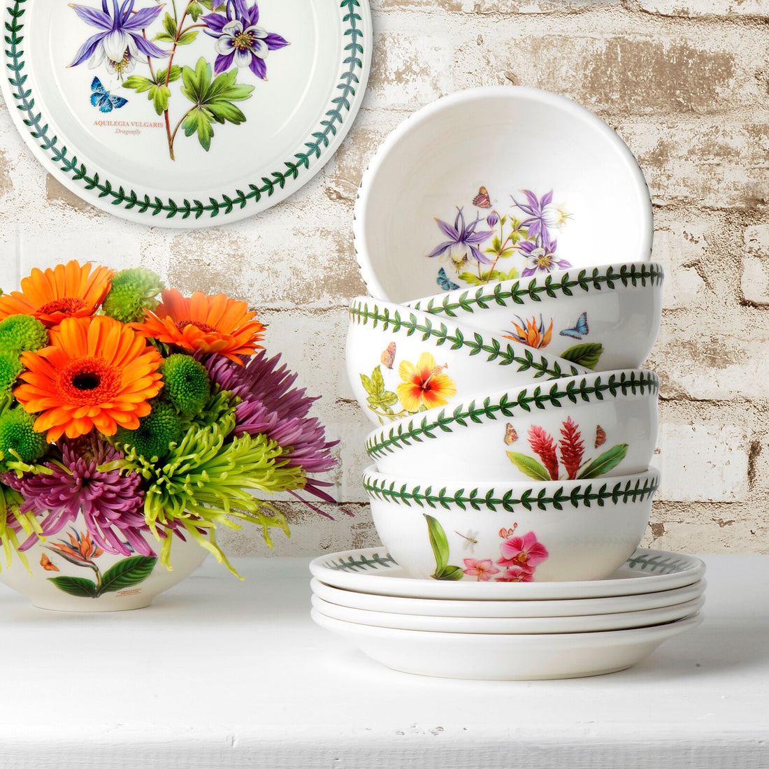 Portmeirion Exotic Botanic Garden - 14cm Fruit Salad Bowl (S/6) Assorted motifs