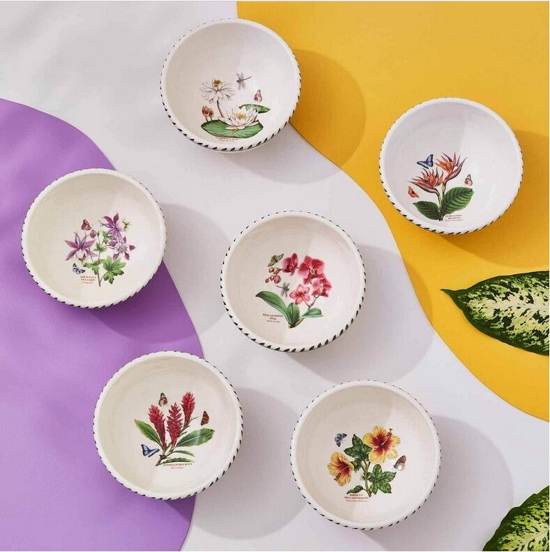 Portmeirion Exotic Botanic Garden - 14cm Fruit Salad Bowl (S/6) Assorted motifs