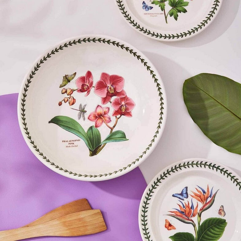 Portmeirion Exotic Botanic Garden - 33cm Low Bowl Moth Orchid