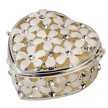 Russell Collection Giftware - Epoxy Jewellery Box Flowers 5.60x6x3cm