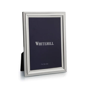 Whitehill Studio - Silver Plated Beaded Photo Frame 13cm x 18cm
