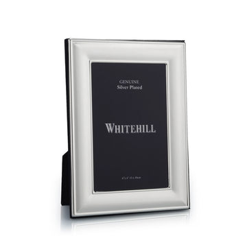 Whitehill Frames - Silver Plated Plain Photo Frame 10cm x 15cm