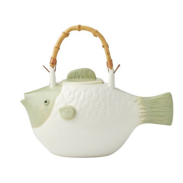 Gill Ceramic Teapot 24x13x13.5cm Wh/Sage