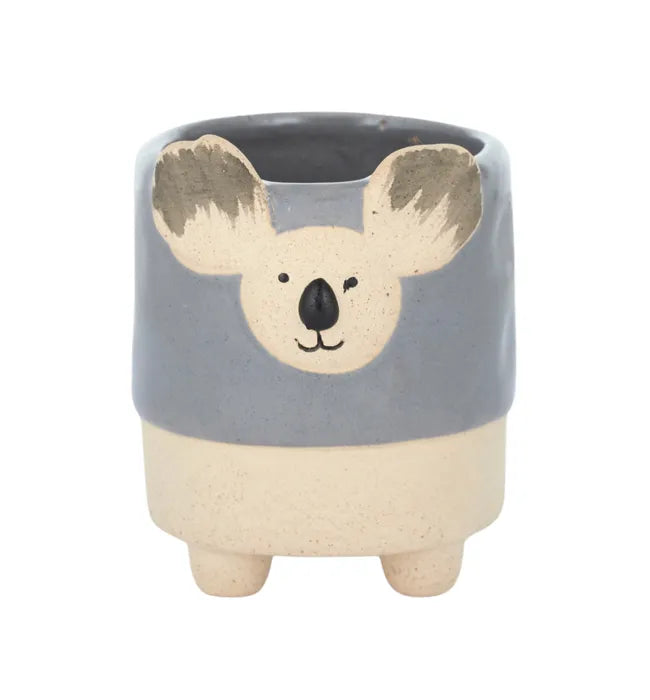 Kafu Koala Ceramic Pot 7.5x8.5cm Grey*