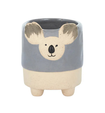 Kafu Koala Ceramic Pot 7.5x8.5cm Grey*