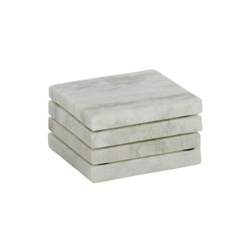 Neo S/4 Square Marble Coaster 10cm Green