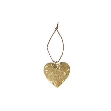 Cindy Metal Heart Trinket 9x.5cm Gold