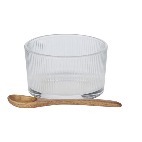 Dritta Glass Bowl w/Spoon 9.5x5cm