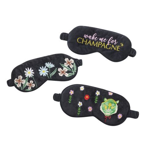 Relax Eye Mask Velvet 20.5x9.5cm 3 Asst
