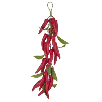 Chilli Garland Artificial 10x56cm Red