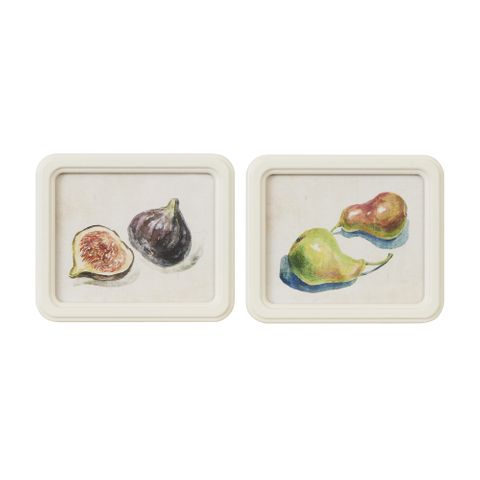 Frutta Frame Glass Print 21x18cm 2 Asst