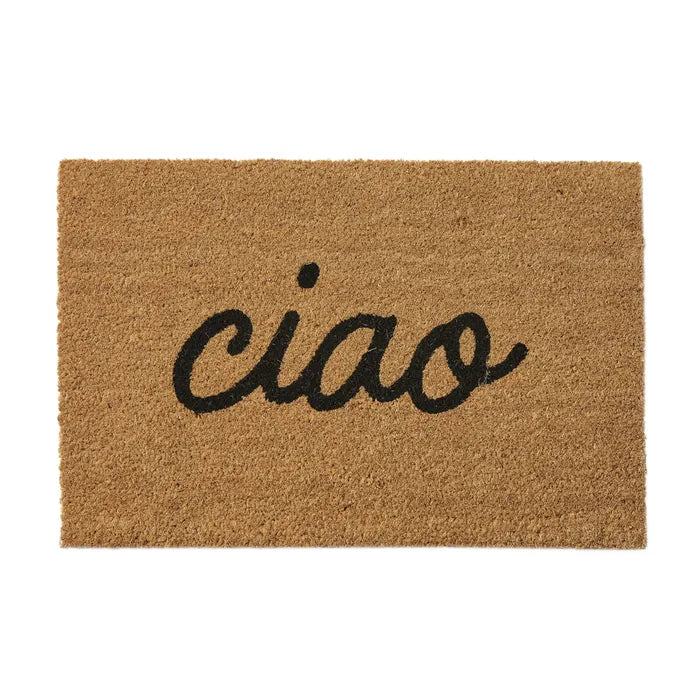 Ciao PVC Back Coir Mat 40x60cm Nat/Blk