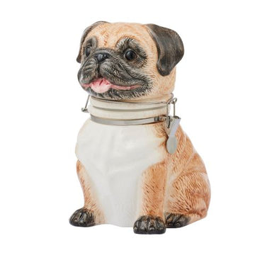 Pug Ceramic Storage Jar 14x18x24cm