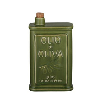 Olio Ceramic Oil Bottle 12x6x22cm Green
