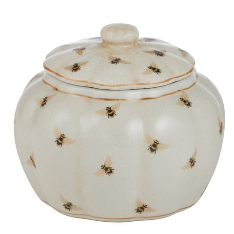 Apiary Ceramic Jar 15.5x15.5x16cm Gold