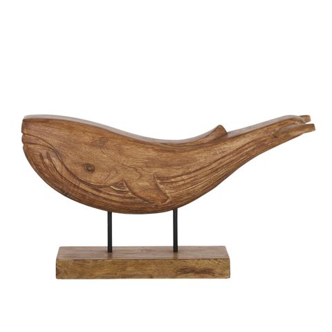 Winston Wood Whale Sculpture 51x18x29cm