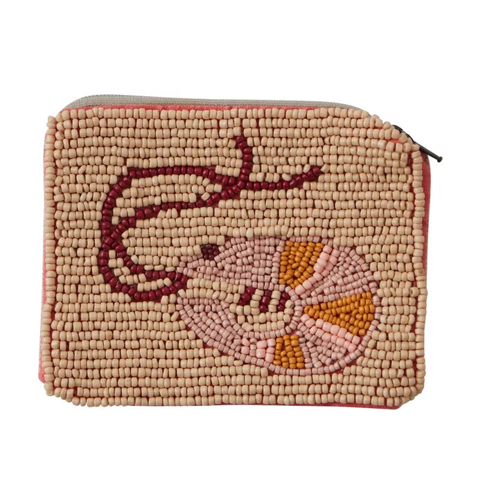 G'day Beaded Coin Purse 12x9cm Multi