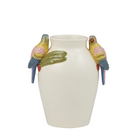 Macaw Ceramic Vase 20.5x15x21.5cm Multi